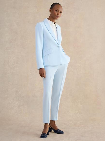 Hobbs Keighley Single Button Jacket, Pale Blue, Pale Blue