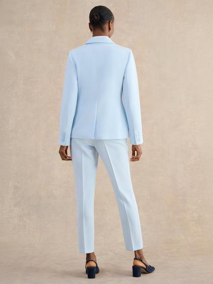 Hobbs Keighley Single Button Jacket, Pale Blue - view 2, Pale Blue