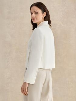 Hobbs Adeen Pure Linen Jacket, Ivory - view 2, Ivory