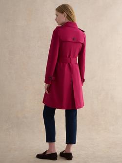 Hobbs Petite Skylar Shower Resistant Trench Coat, Beetroot Pink - view 2, Beetroot Pink