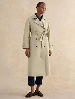 Hobbs Riley Trench Coat, Pale Sage Green, Pale Sage Green