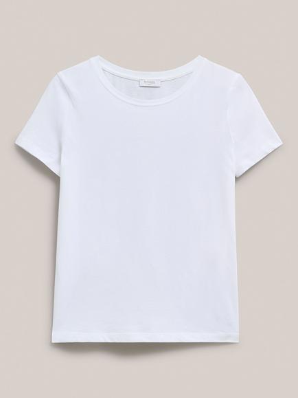 Hobbs Pixie Relaxed Fit T-Shirt, White, White