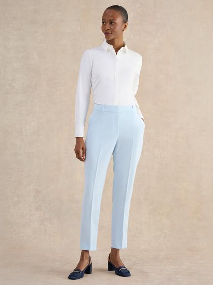 Hobbs Keighley Tailored Trousers, Pale Blue, Pale Blue