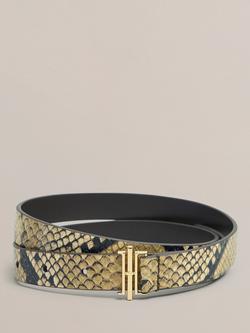 Hobbs Nala Snake Print Pure Leather Belt, Snakeskin, Snakeskin