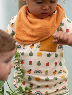 Little Green Radicals Baby Organic Cotton Motif/Stripe T-Shirt & Joggers Set, Multi - view 2, Multi