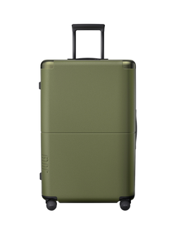 July Checked Plus CaseSafe Hard Shell Suitcase, 110L, Moss