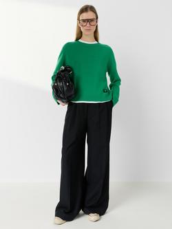 Gerard Darel Crew Neck Pure Wool Jumper - view 2, Green