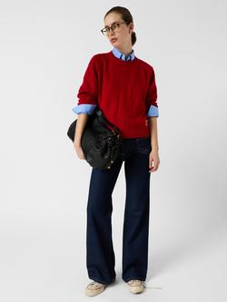 Gerard Darel Crew Neck Pure Wool Jumper - view 2, Red