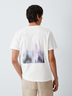 Kin Washed Graphic Cotton T-Shirt, White, White