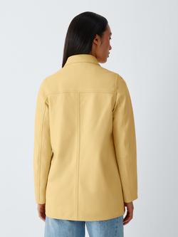 John Lewis Real Leather Chore Jacket - view 2, Yellow