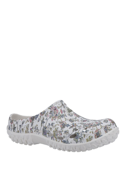 Muck Muckster Lite Clogs, Light Grey/Floral