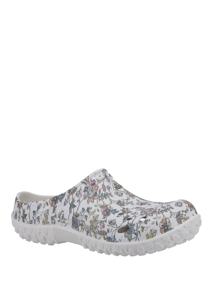 Muck Muckster Lite Clogs, Light Grey/Floral