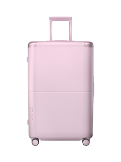July Checked Plus CaseSafe Hard Shell Suitcase, 110L, Blush Pink