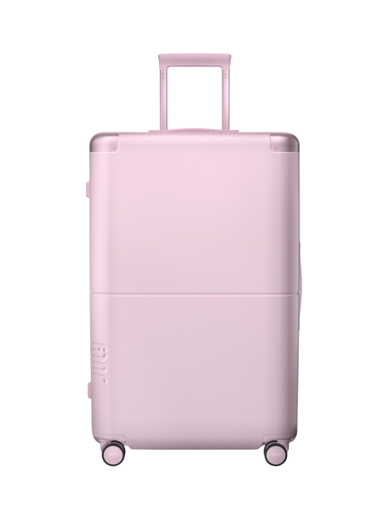 July Checked Plus CaseSafe Hard Shell Suitcase, 110L, Blush Pink