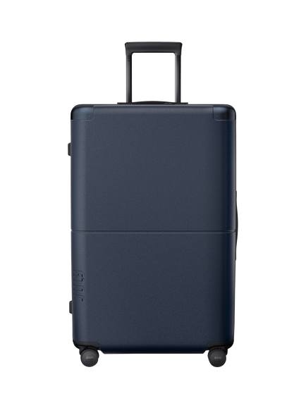 July Checked Plus CaseSafe Hard Shell Suitcase, 110L, Navy