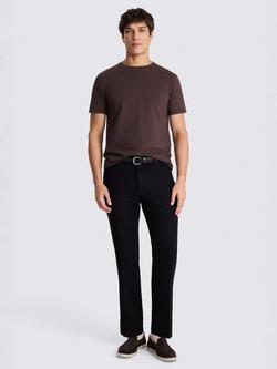 Moss Cotton Regular Fit Short Sleeve Crew Neck T-Shirt - view 2, Maroon