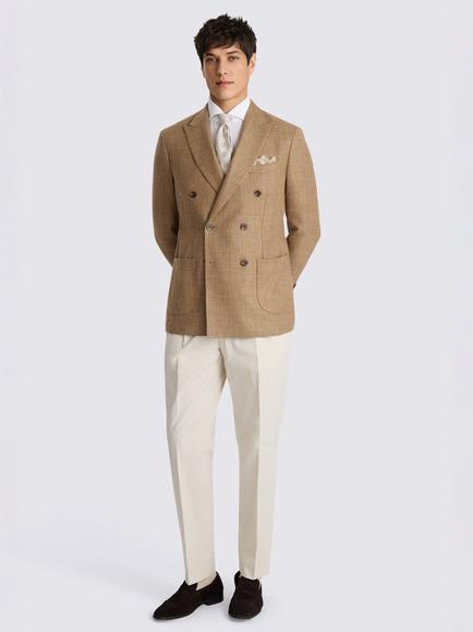 Moss Wool Blend Twill Jacket, Chestnut - view 2, Chestnut