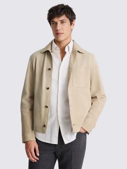 Moss Goat Suede Jacket, Sand