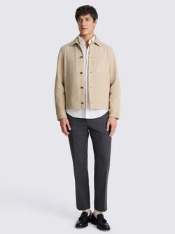 Moss Goat Suede Jacket - view 2, Sand