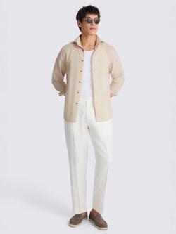 Neutral Tropical Wool Overshirt, Neutral - view 2, Neutral