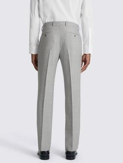 Moss Wool Blend Slim Fit Tailored Trousers, Light Grey Marl - view 2, Light Grey Marl