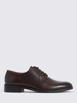 Moss Cambridge Leather Derby Shoes, Brown, Brown