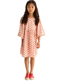 Cozmo Kids' Albak Flower Dress, Cloud Pink, Cloud Pink
