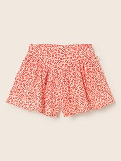 Cozmo Kids' Flork V-Waistband Cotton Shorts, Tomato - view 2, Tomato
