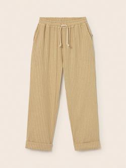 Cozmo Kids' Aerok Striped Trousers, Sand, Sand