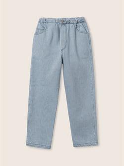 Cozmo Kids' Echok Striped Denim Trousers, Bluefine - view 2, Bluefine