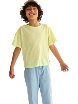 Cozmo Kids' Fabiok Cotton Twill Trousers, Blue - view 2, Blue