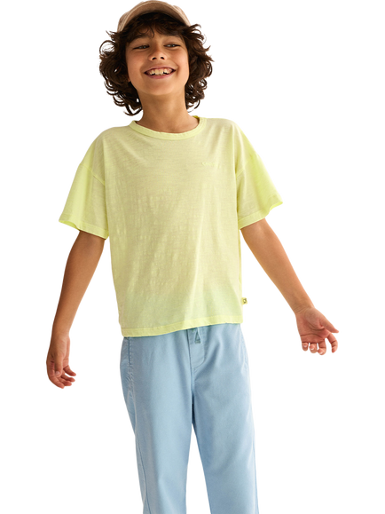 Cozmo Kids' Fabiok Cotton Twill Trousers, Blue - view 2, Blue