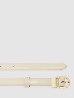 Reiss Mila D-Buckle Pure Leather Belt - view 2, White