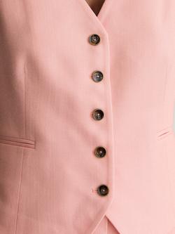 Reiss Magda Tailored Waistcoat, Pink - view 2, Pink
