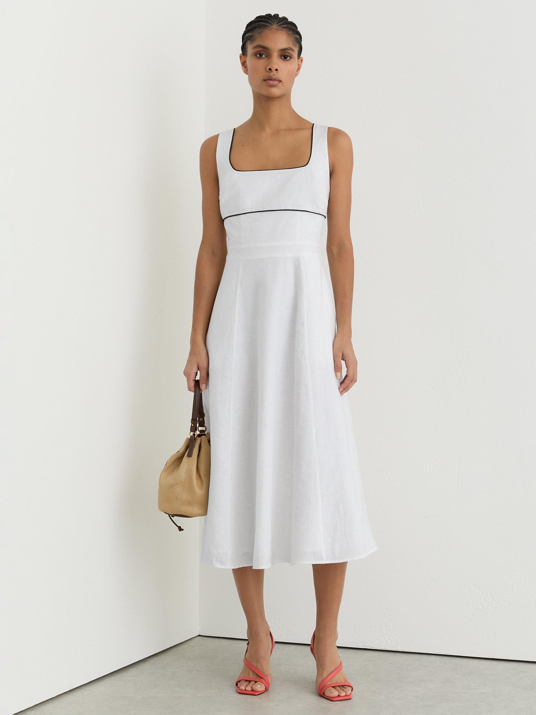 windsor white dress with flowers Devon Windsor Sonya Crochet Cutout Dress in Off White – Suite 201