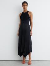 Reiss Lara Drape Knit Bodycon Dress