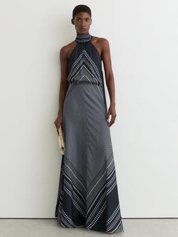 Reiss Skylar Sleeveless Maxi Dress, Navy, Navy