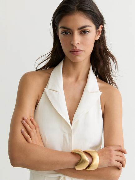 Reiss Taya Tie Front Wide Leg Jumpsuit, Ivory - view 2, Ivory