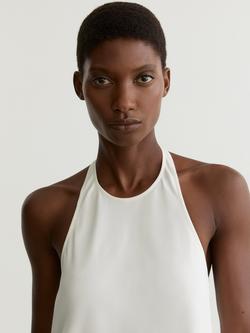 Reiss Quinn Drape Detail Top, Ivory - view 2, Ivory