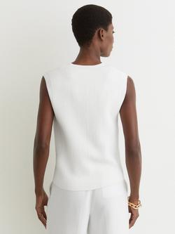 Reiss Ria Knitted Waistcoat - view 2, White
