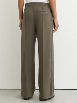 Reiss Bella Rib Side Joggers, Khaki Green - view 2, Khaki Green
