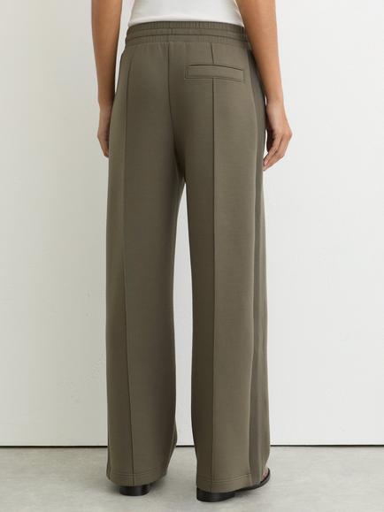 Reiss Petite Bella Rib Side Joggers, Khaki Green - view 2, Khaki Green