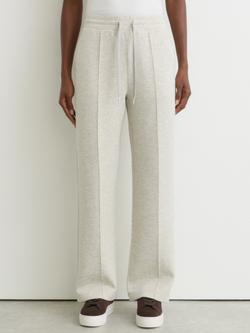 Reiss Jemma Wide Leg Joggers, Grey Marl, Grey Marl