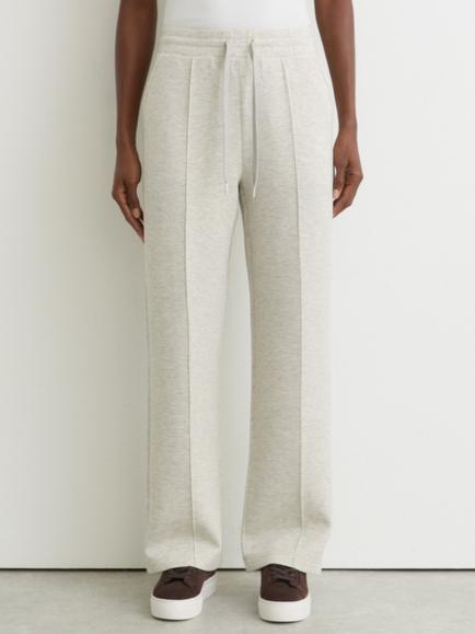 Reiss Jemma Wide Leg Joggers, Grey Marl, Grey Marl