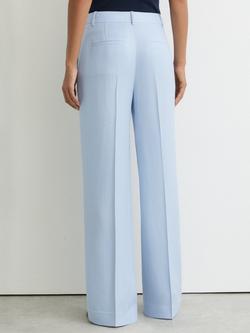 Reiss Magda Wide Leg Tailored Trousers - view 2, Light Blue