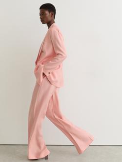 Reiss Petite Magda Wide Leg Trousers, Pink - view 2, Pink