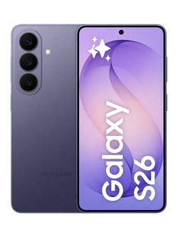 Samsung Galaxy S26 Smartphone, 12GB RAM, 6.3”, Galaxy AI, 5G, SIM Free, Cobalt Violet
