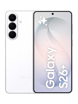 Samsung Galaxy S26+ Smartphone, 12GB RAM, 6.7”, Galaxy AI, 5G, SIM Free, White