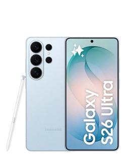 Samsung Galaxy S26 Ultra Smartphone with Bluetooth S Pen, 6.9”, Galaxy AI, 5G, SIM Free, Sky Blue