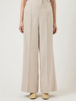 YAS Comira Seam Detail Trousers, Oatmeal - view 2, Oatmeal